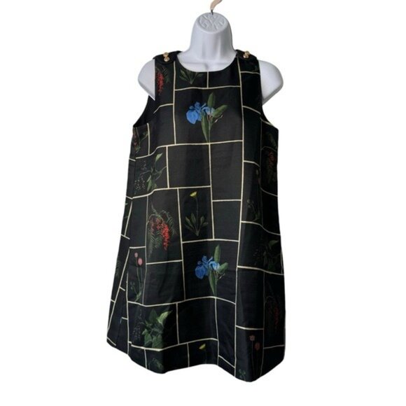 Tuckernuck NEW Black Fresher Buds Woven Grace Sleeveless Mini Dress Size XXS - Picture 5 of 9